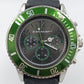 Dunlop Chronograph Herren Uhr Grün Schwarz Sport Taucheruhr Style