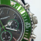 Dunlop Chronograph Herren Uhr Grün Schwarz Sport Taucheruhr Style