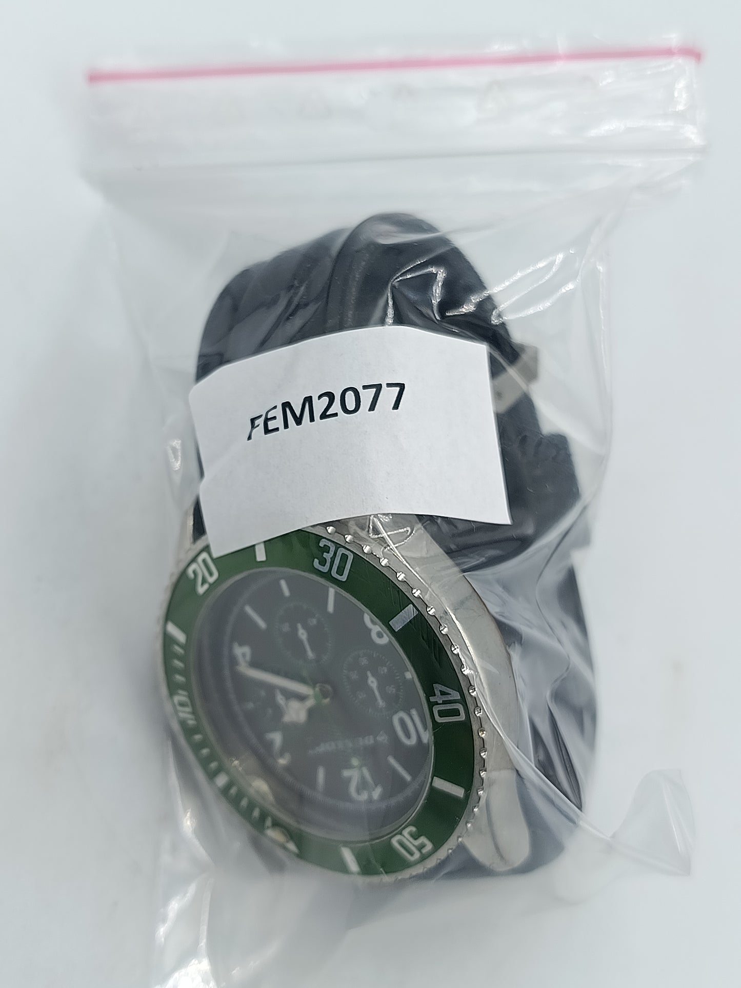 Dunlop Chronograph Herren Uhr Grün Schwarz Sport Taucheruhr Style