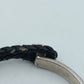 Diesel Armband Leder Edelstahl Herren Schwarz Silber Logo Bracelet