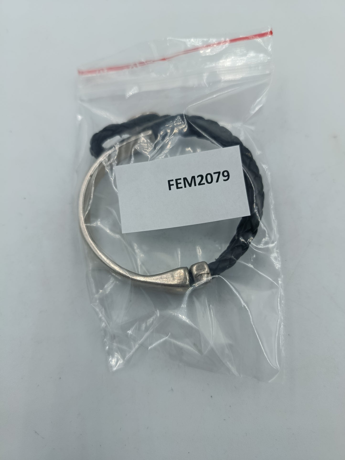 Diesel Armband Leder Edelstahl Herren Schwarz Silber Logo Bracelet