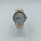 Vivat Damen Uhr Beige Leder Minimalistisch Elegant Quarz Armbanduhr