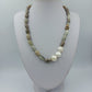 Perlenkette mit Naturstein 45cm Damen Halskette Edelstein Schmuck