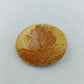 Vintage Brosche Blatt Motiv Keramik Stein Optik 4cm Natur Design