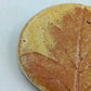 Vintage Brosche Blatt Motiv Keramik Stein Optik 4cm Natur Design
