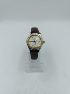 Andreas Huber München Automatic Herren Uhr Vintage Datum Leder Armbanduhr