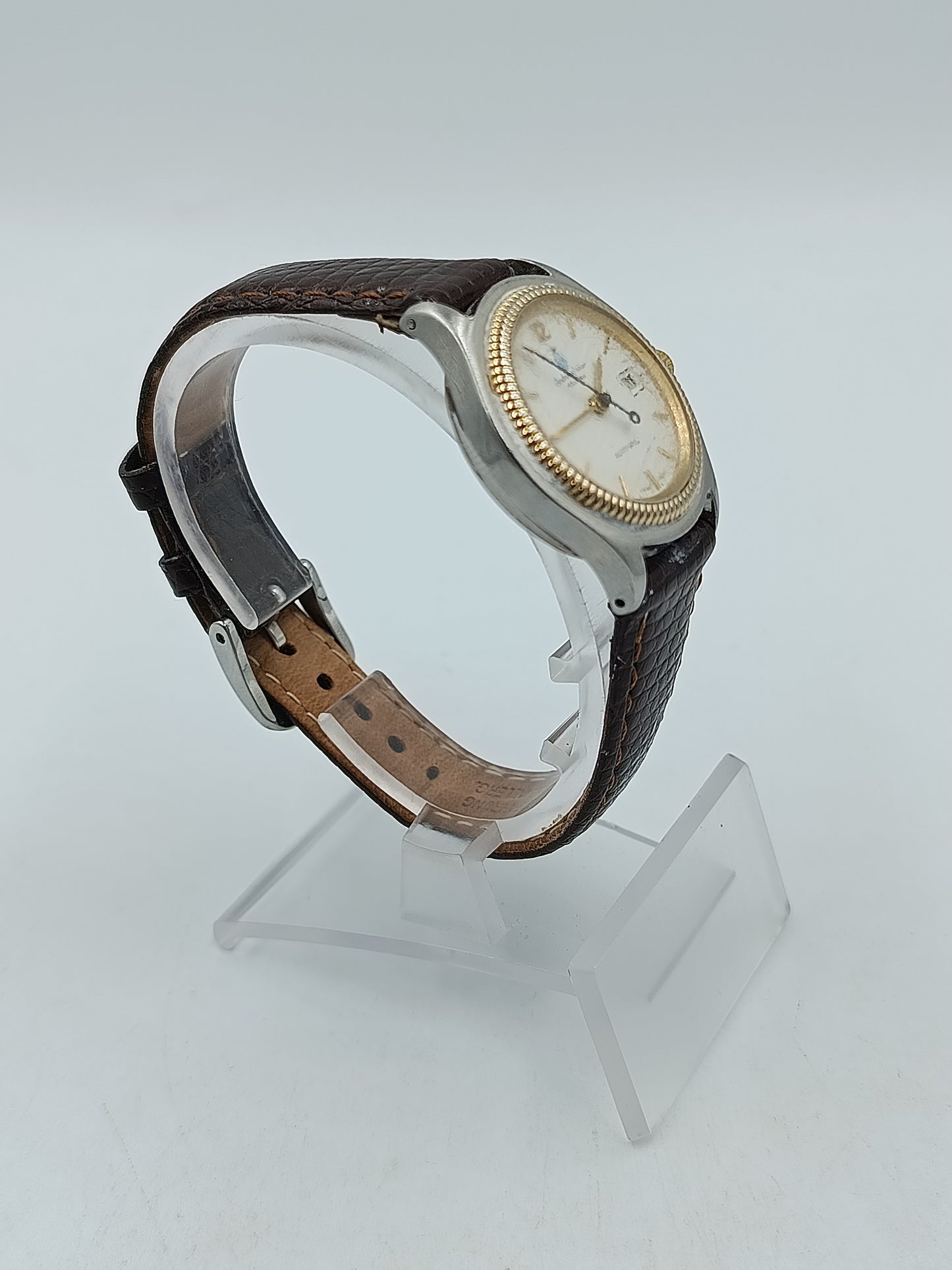 Andreas Huber München Automatic Herren Uhr Vintage Datum Leder Armbanduhr