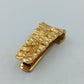 Vintage Krawattenklammer Goldfarben Struktur Design 4,5cm Herren