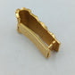 Vintage Krawattenklammer Goldfarben Struktur Design 4,5cm Herren