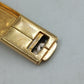 Vintage Krawattenklammer Goldfarben Struktur Design 4,5cm Herren