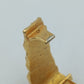 Vintage Krawattenklammer Goldfarben Struktur Design 4,5cm Herren