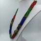 Ethno Perlenkette Bunt Multistrang Afrika Stil 53cm Vintage