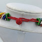 Ethno Perlenkette Bunt Multistrang Afrika Stil 53cm Vintage