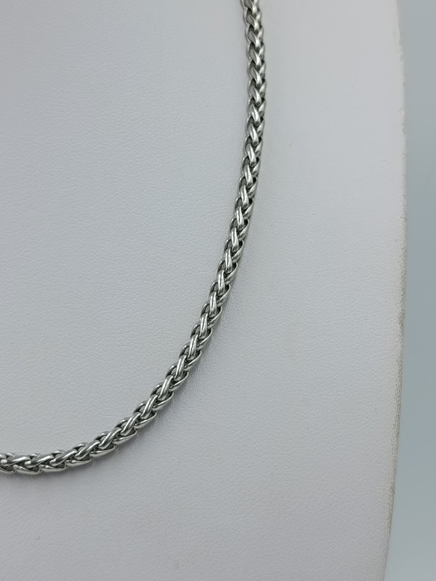 Kette Edelstahl Silberfarben Panzerkette 42cm Herren Unisex