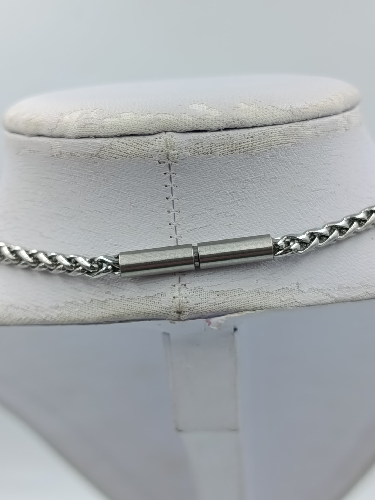 Kette Edelstahl Silberfarben Panzerkette 42cm Herren Unisex