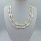Vintage Perlenkette Creme 2 reihig Perlmutt Optik 87cm Elegant
