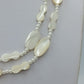 Vintage Perlenkette Creme 2 reihig Perlmutt Optik 87cm Elegant