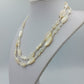 Vintage Perlenkette Creme 2 reihig Perlmutt Optik 87cm Elegant