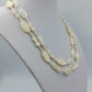 Vintage Perlenkette Creme 2 reihig Perlmutt Optik 87cm Elegant