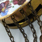 Antike Wanduhr Emaille Zifferblatt Blumen Dekor Schwarzwald Uhrwerk Vintage
