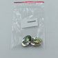 Vintage Ohrclips rot Cabochon silberfarben Retro Schmuck Ohrringe