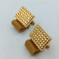 Vintage Manschettenknöpfe goldfarben mit Struktur Retro Herren Schmuck
