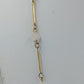 Vintage Halskette Goldfarben mit weißen Perlen Kugeln Elegant