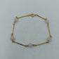 Elegantes Perlenarmband Gold & Rosa – Zartes minimalistisches Design