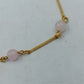 Elegantes Perlenarmband Gold & Rosa – Zartes minimalistisches Design