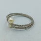 Strass Armreif mit Perlen elastisch  verstellbar elegantes Armband