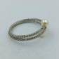 Strass Armreif mit Perlen elastisch  verstellbar elegantes Armband