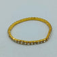 Goldfarbener Strass Armreif  elastisch  elegant Damen Armband