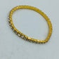 Goldfarbener Strass Armreif  elastisch  elegant Damen Armband