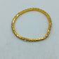 Goldfarbener Strass Armreif  elastisch  elegant Damen Armband