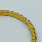 Goldfarbener Strass Armreif  elastisch  elegant Damen Armband