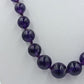 Vintage Amethyst Kugelkette Lila Edelstein elegant mit runden Amethyst-Perlen