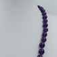 Vintage Amethyst Kugelkette Lila Edelstein elegant mit runden Amethyst-Perlen