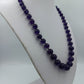 Vintage Amethyst Kugelkette Lila Edelstein elegant mit runden Amethyst-Perlen