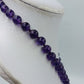 Vintage Amethyst Kugelkette Lila Edelstein elegant mit runden Amethyst-Perlen