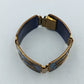 Vintage Emaille Armband Blau Gold Retro Design Glanz