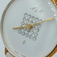 Vintage Damen Armbanduhr Weiss Gold Klassisch Elegant