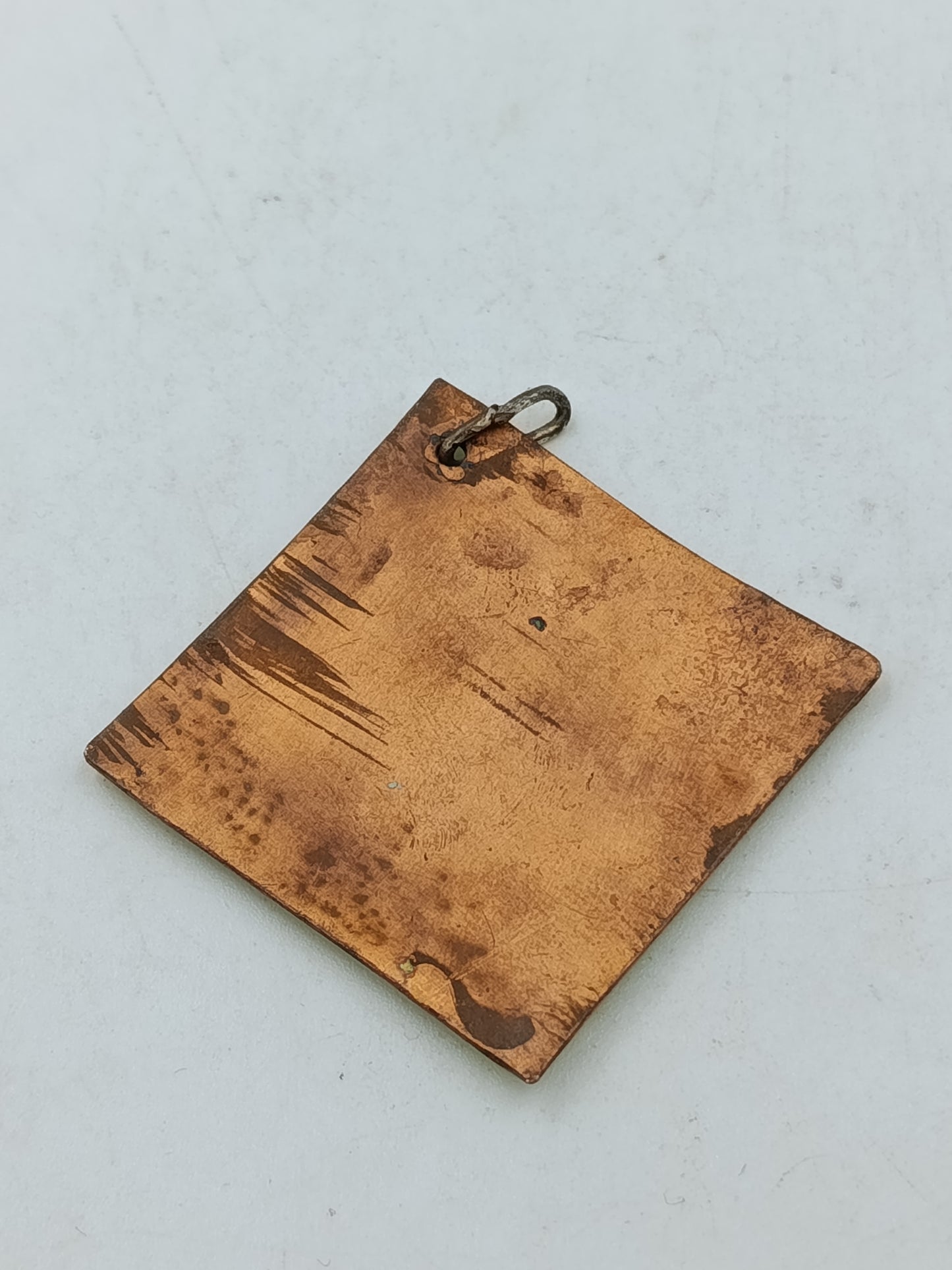Vintage Anhänger Kirschen Gelb Emaille Handarbeit mit liebevollem Kirschmotiv