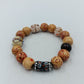 Buntes Vintage Holzperlen-Armband – Elastisch & Naturgetreu