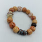 Buntes Vintage Holzperlen-Armband – Elastisch & Naturgetreu