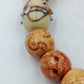 Buntes Vintage Holzperlen-Armband – Elastisch & Naturgetreu