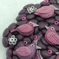 Handgefertigte Brosche Baum mit Vögeln Polymer Clay Unikat