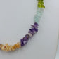 Bunte Edelstein Splitterkette  Amethyst Citrin Peridot Aquamarin