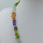 Bunte Edelstein Splitterkette  Amethyst Citrin Peridot Aquamarin