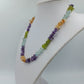 Bunte Edelstein Splitterkette  Amethyst Citrin Peridot Aquamarin