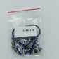 Halskette Lapis Lazuli  Hämatit Blau Goldfarben Vintage Stil